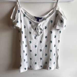 off the shoulder shirt